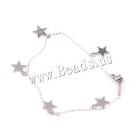 Stainless Steel Jewelry Bracelet, stainless steel lobster clasp, Butterfly, silver color plated, different styles for choice, more colors for choice, Sold Per Approx 3.54 Inch Strand