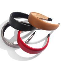 Hair Bands, PU Leather, Irregular Square Strip, more colors for choice, 155x138x40mm, Sold By PC