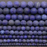 Lapislazuli Perlen, synthetischer Lapis, rund, DIY & verschiedene Größen vorhanden, frei von Nickel, Blei & Kadmium, Länge:ca. 15 ZollInch, verkauft von PC