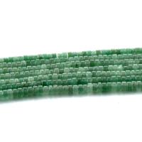 avventurina verde perla, Cerchio, lucido, DIY, verde, 2x4mm, Lunghezza Appross. 15 pollice, 5Strandstrefolo/lotto, Venduto da lotto