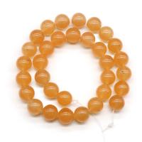 Chalcedony Beads, Round, polished, DIY & different size for choice, orange, Sold Per Approx 15.7 Inch Strand