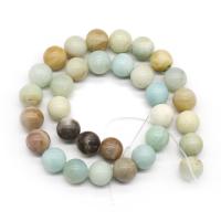 Amazonit Perlen, rund, poliert, DIY & verschiedene Größen vorhanden, verkauft per ca. 15.7 ZollInch Strang