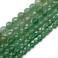 Zöld aventurin Üveggyöngy, csiszolt, DIY & sokoldalú, zöld, Naponta eladott Kb 15.7 inch Strand