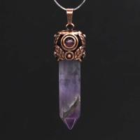 Brass Pendant with Gemstone plated Unisex nickel lead & cadmium free Sold By PC