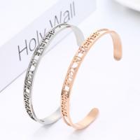 Stainless Steel Bangle, 304 Stainless Steel, plated, Unisex & hollow, more colors for choice, 6x1.80mm, Inner Diameter:Approx 65mm, Sold By PC