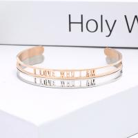 Stainless Steel Bangle 304 Stainless Steel plated Unisex & hollow Inner Approx 65mm Sold By PC
