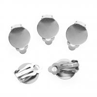Roestvrij staal oorclips onderdelen, plated, mode sieraden & verschillende grootte voor keus & voor vrouw, 50pC's/Bag, Verkocht door Bag