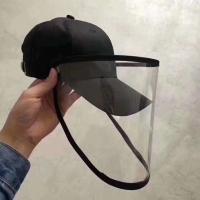 Droplets & Dustproof Face Shield Hat Cotton plated fashion jewelry & Unisex black Sold By Strand