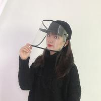 Dråber & Støvtæt ansigtsskærm hat, Lærred, forgyldt, solbeskyttelse & vandtæt, sort, 180x520mm, Solgt af PC