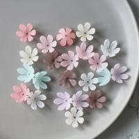 Acrylic Earring Drop Component, Flower, DIY & frosted, more colors for choice, 18x10mm, 500PCs/Bag, Sold By Bag