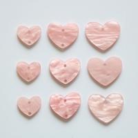 Acetate Earring Drop Component, Heart, polished, also can be used as hair accessories or cellphone DIY decoration, more colors for choice, 10PCs/Bag, Sold By Bag