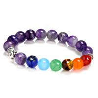 Natural Stone Bracelet, fashion jewelry & Unisex, more colors for choice, 10mm, Sold By PC