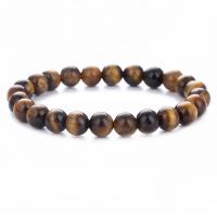 Gemstone Bracelets, Natural Stone, with Elastic Thread, fashion jewelry & Unisex, more colors for choice, Length:7.90 Inch, 2Strands/Lot, Sold By Lot