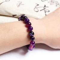Agate Jewelry Bracelet with Elastic Thread fashion jewelry & Unisex 10mm Sold By Lot