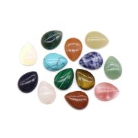 Natural Gemstone Cabochons, Teardrop, DIY & different materials for choice, more colors for choice, 15x20mm, Sold By PC