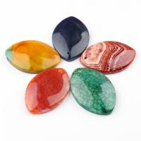 Gemstone Pendants Jewelry Horse Eye Random Color *40*6-30*45*7mm Sold By Bag