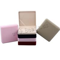 Velveteen halskæde Box, Velvet box, Square, Bærbare & Bæredygtig, flere farver til valg, nikkel, bly & cadmium fri, 190x190x40mm, Solgt af Lot