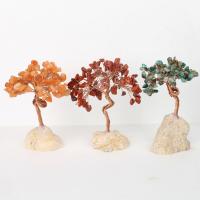 Craft Model Decoration, Gemstone, Tree, more colors for choice, 110*88mm, Sold By PC