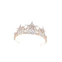 Bridal Tiaras, Tibetan Style, Crown, plated, for bridal & with rhinestone, more colors for choice, 150*80mm, Sold By PC
