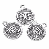 Tibetan Style Pendants, Round, fashion jewelry, silver color, 2000PCs/Lot, Sold By Lot