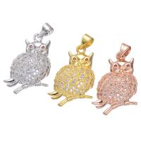 Cubic Zirconia Micro Pave Brass Pendant, with Cubic Zirconia, fashion jewelry, more colors for choice, Sold By PC