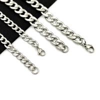 Stainless Steel Rope Chain, plated, different size for choice, original color, 2Strands/Bag, Sold By Bag