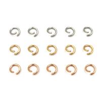Stainless Steel Open Ring, Donut, plated, different size for choice, more colors for choice, 2000PCs/Bag, Sold By Bag