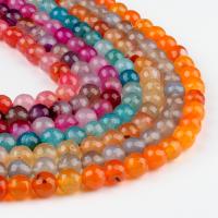 Perles agates, Agate, Rond, plus de couleurs à choisir, 10x10x10mm, 38/brin, Vendu par brin