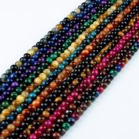 Tiger Eye Beads, Runde, flere farver til valg, 98/Strand, Solgt af Strand