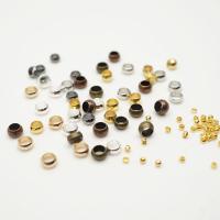 Perles bijoux en laiton, Placage, bijoux de mode & unisexe & normes différentes pour le choix, plus de couleurs à choisir, protéger l'environnement, sans nickel, plomb et cadmium, 500PC/sac, Vendu par sac