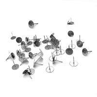 Stainless Steel Earring Stud Component plated original color Sold By Bag