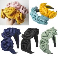 Hair Bands, Cloth, fashion jewelry & for woman, more colors for choice, 13.5cmx5cm, Sold By PC