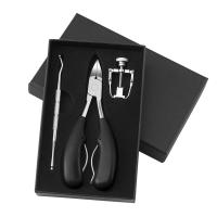 Manicure Set, Plastic, manicure scissors, with Stainless Steel, three pieces, more colors for choice, 149x93mm, Sold By Set