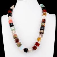 Natural Gemstone Necklace, DIY & Unisex, 11x13mm, Approx 46PCs/Strand, Sold Per Approx 19.7 Inch Strand