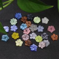 Gemstone Bead Cap Flower random style & DIY mixed colors 14mm Sold By PC