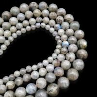 Mondstein Perlen, unisex & verschiedene Größen vorhanden, grau, 400mm, verkauft von Strang