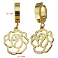 Stainless Steel Lever Back Earring, plated, fashion jewelry & for woman, 3x15mm,14x16mm, Sold By Pair