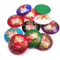 Organic Glass Cabochon, Dome, handmade & DIY, more colors for choice, 25x6.50mm, Sold By PC