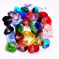 Fashion Glass Beads, Heart, DIY & different size for choice & machine faceted, more colors for choice, Hole:Approx 1-1.2mm, Sold By PC