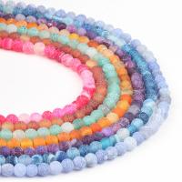 Effloresce Agate Beads, Round, more colors for choice, 98PC/Strand, Sold By Strand