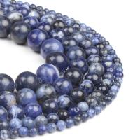 Natural Sodalite Beads, Round, blue, 98PC/Strand, Sold By Strand