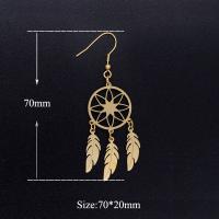 Stainless Steel Drop Earring polished fashion jewelry & for woman Sold By Pair