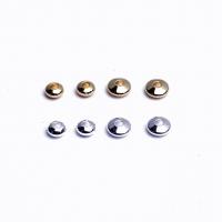 Brass Spacer Bead Saucer plated DIY Approx 1.5mm Sold By Lot