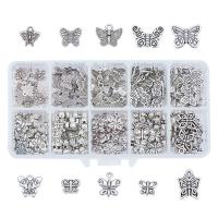 Zinc Alloy Pendants antique silver color plated DIY & mixed silver color nickel lead & cadmium free Approx Sold By Box