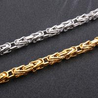 Stainless Steel Chain Necklace, gold color plated, different size for choice, more colors for choice, Hole:Approx 2mm, Sold By Strand
