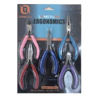 High Carbon Steel Crimping Plier, 5 pieces & durable & different styles for choice, more colors for choice, 120mm, Sold By Set