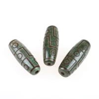 Natürliche Tibetan Achat Dzi Perlen, Zylinder, keine, 14.10x14.10x39.20mm, 1/Tasche, verkauft von Tasche