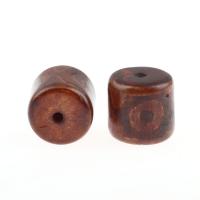 Ágata natural tibetano Dzi Beads, Ágata tibetana, Coluna, marrom, 17x17mm, 5PCs/PC, vendido por PC