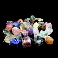 Ювелирные подвески из драгоценных камней, Природный камень, Нерегулярные, случайным образом отправлено & различные материалы для выбора, Много цветов для выбора, 25~35mm, продается PC