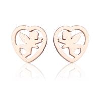Stainless Steel Stud Earrings plated for woman Sold By Pair